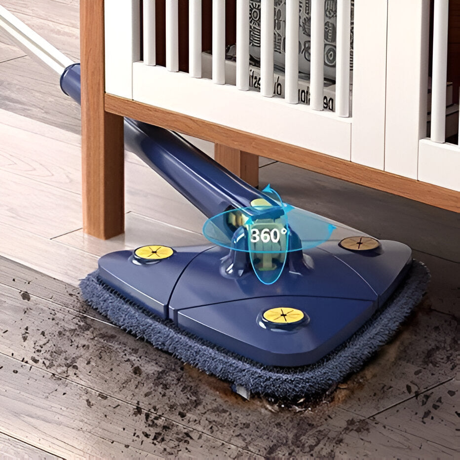 Blue Squeezing 360° Rotatable Adjustable Cleaning Mop