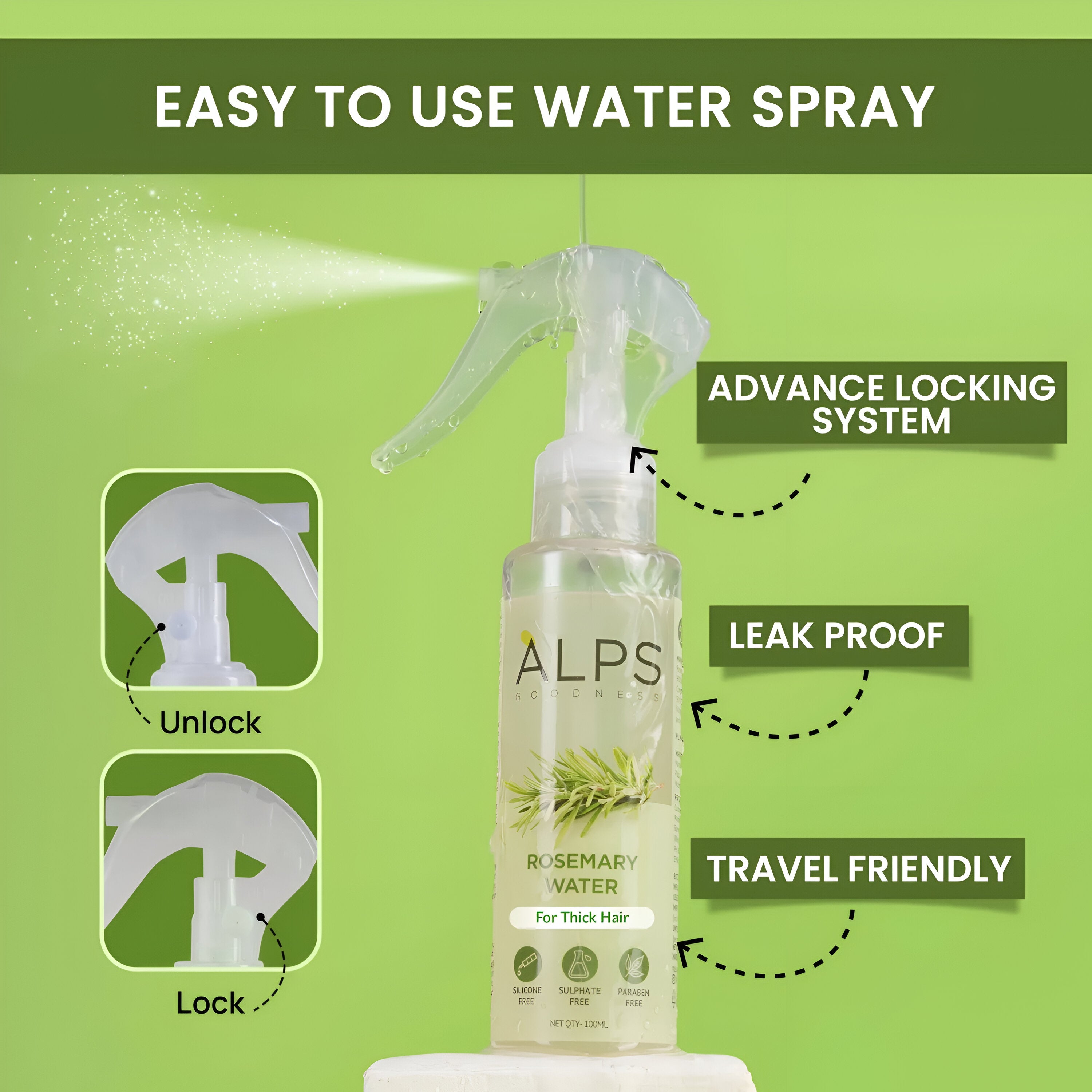 Rosemary Water, Hair Spray For Regrowth Buy 1 Get 2 Free